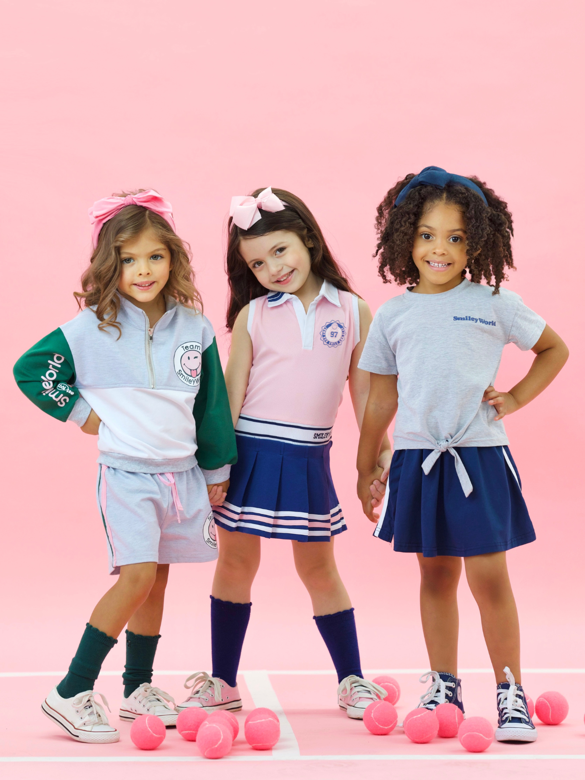 SmileyWorld Play Your Way Tie-Top Athletic Skirt Set