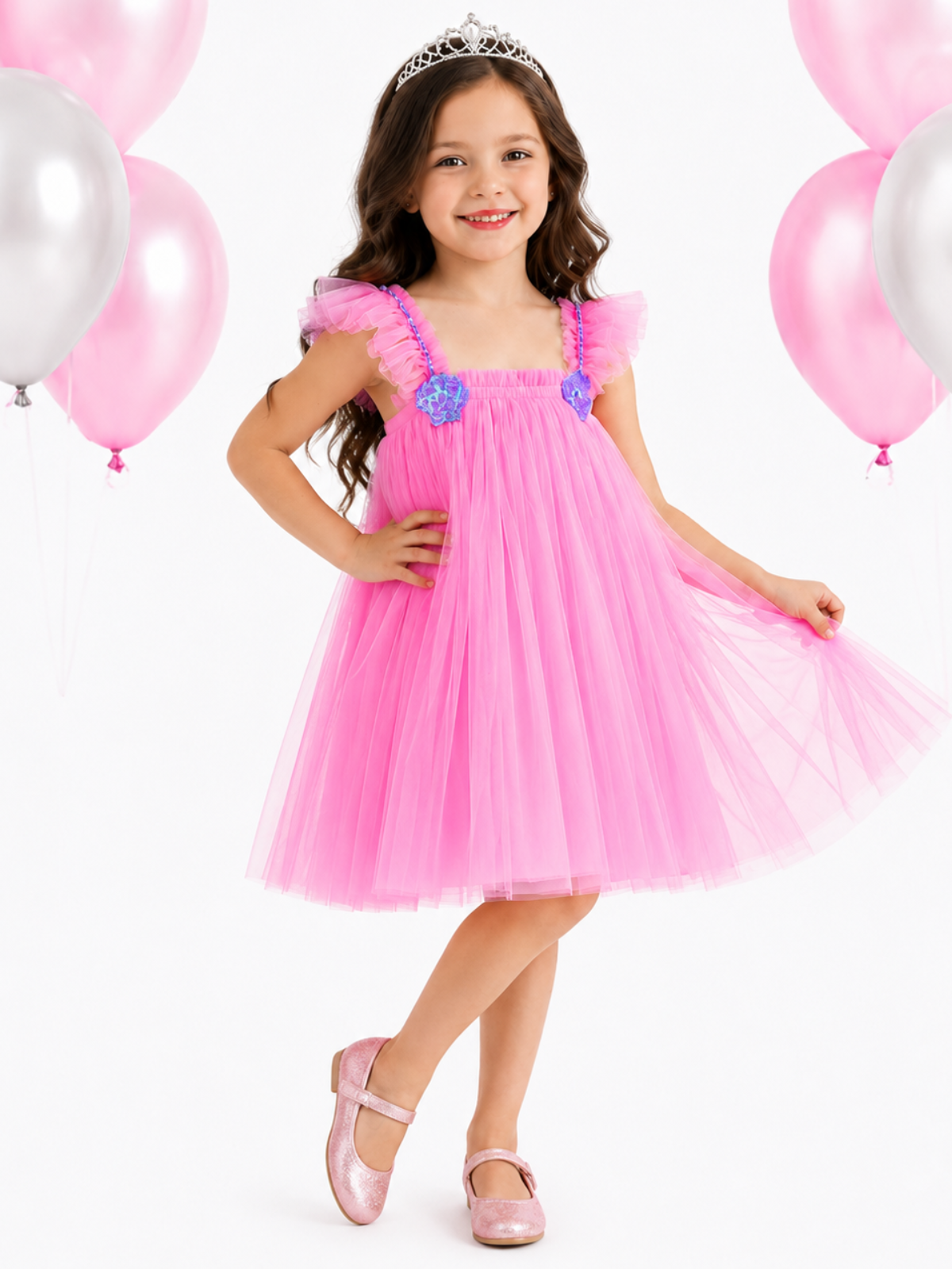 Birthday Bliss Blush Tulle Party Dress