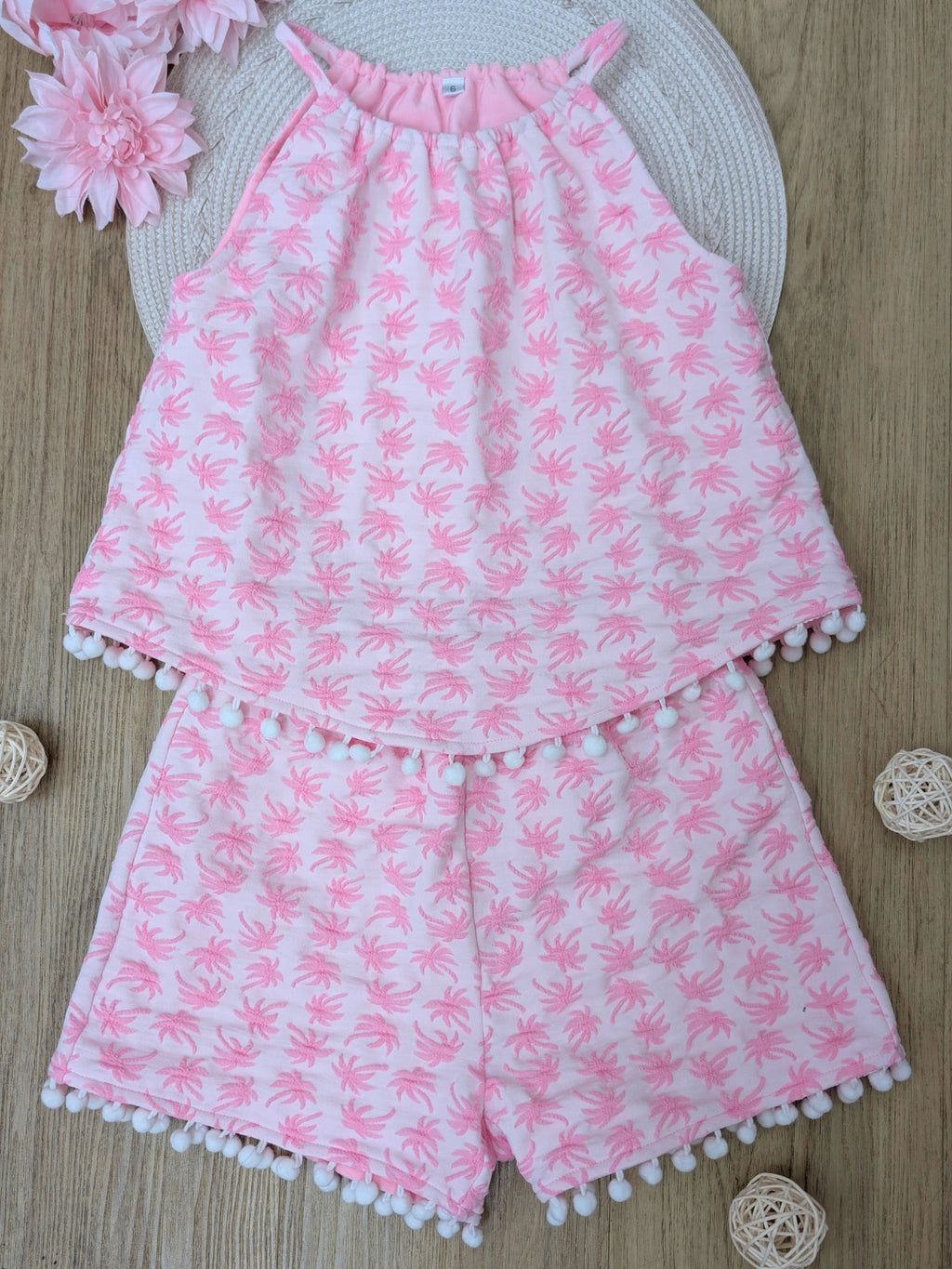 Sunny Daze Pom-Pom Tank and Short Set