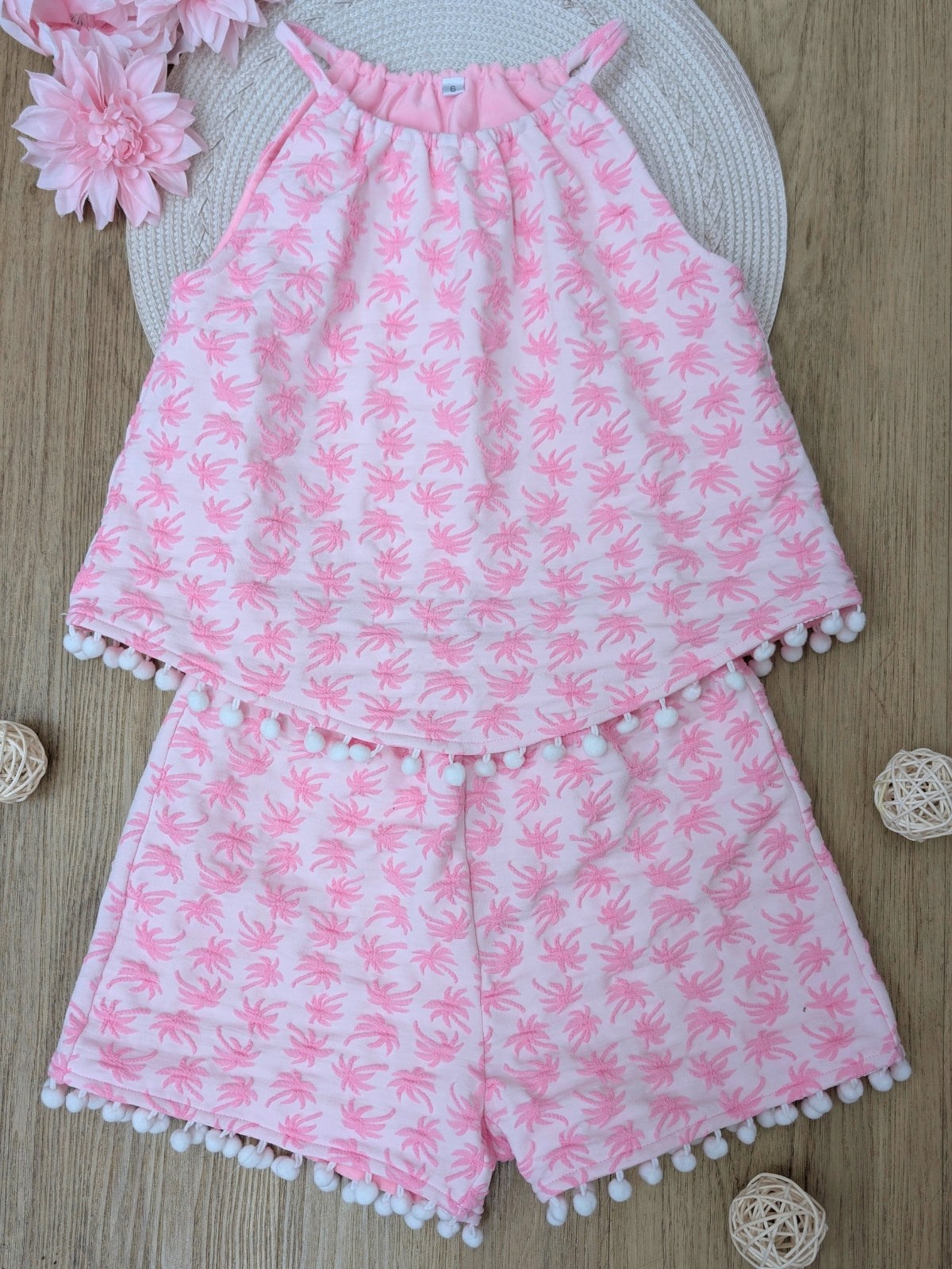 Sunny Daze Pom-Pom Tank and Short Set