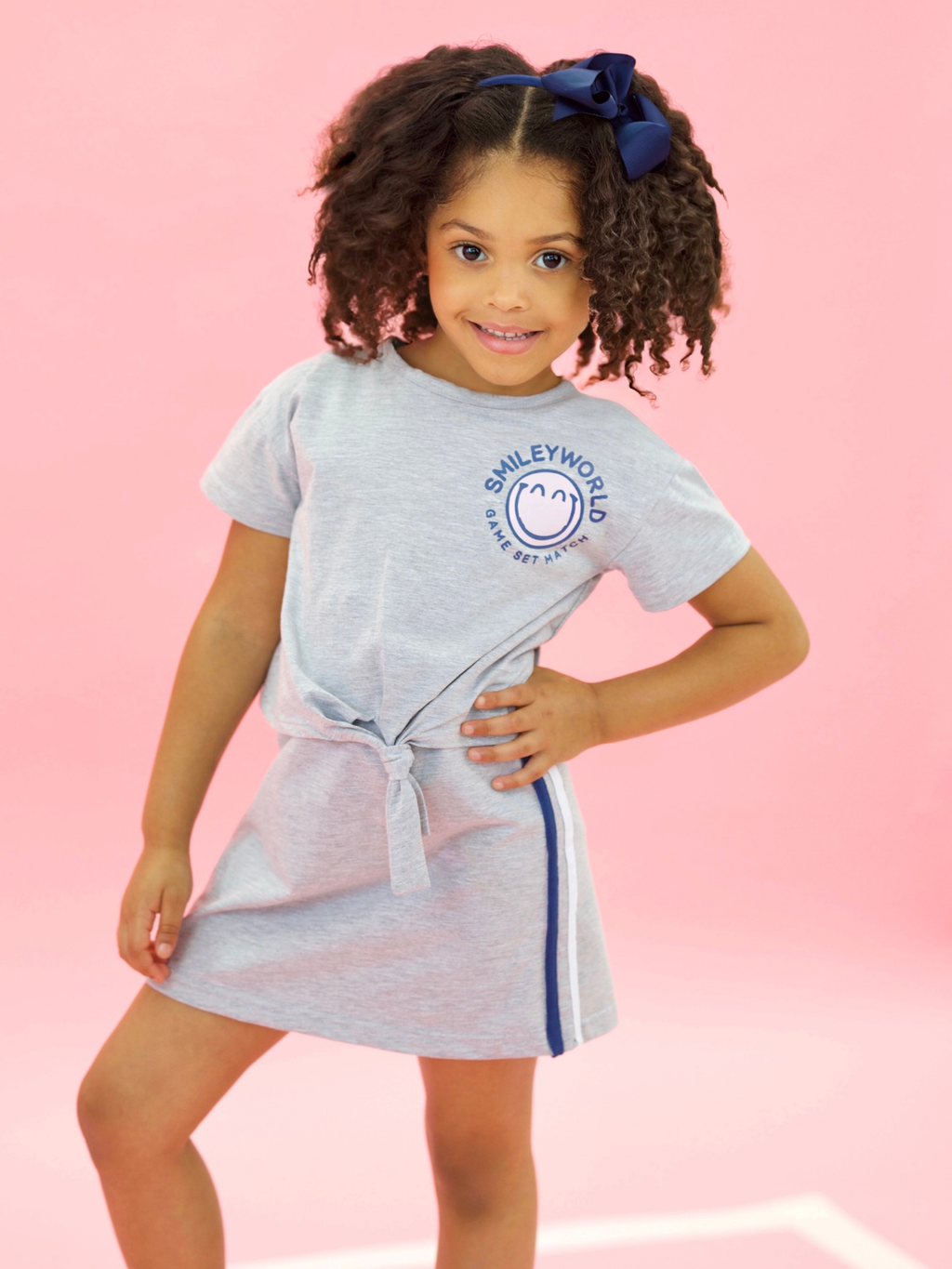 SmileyWorld Athletic Club Tie-Front Dress