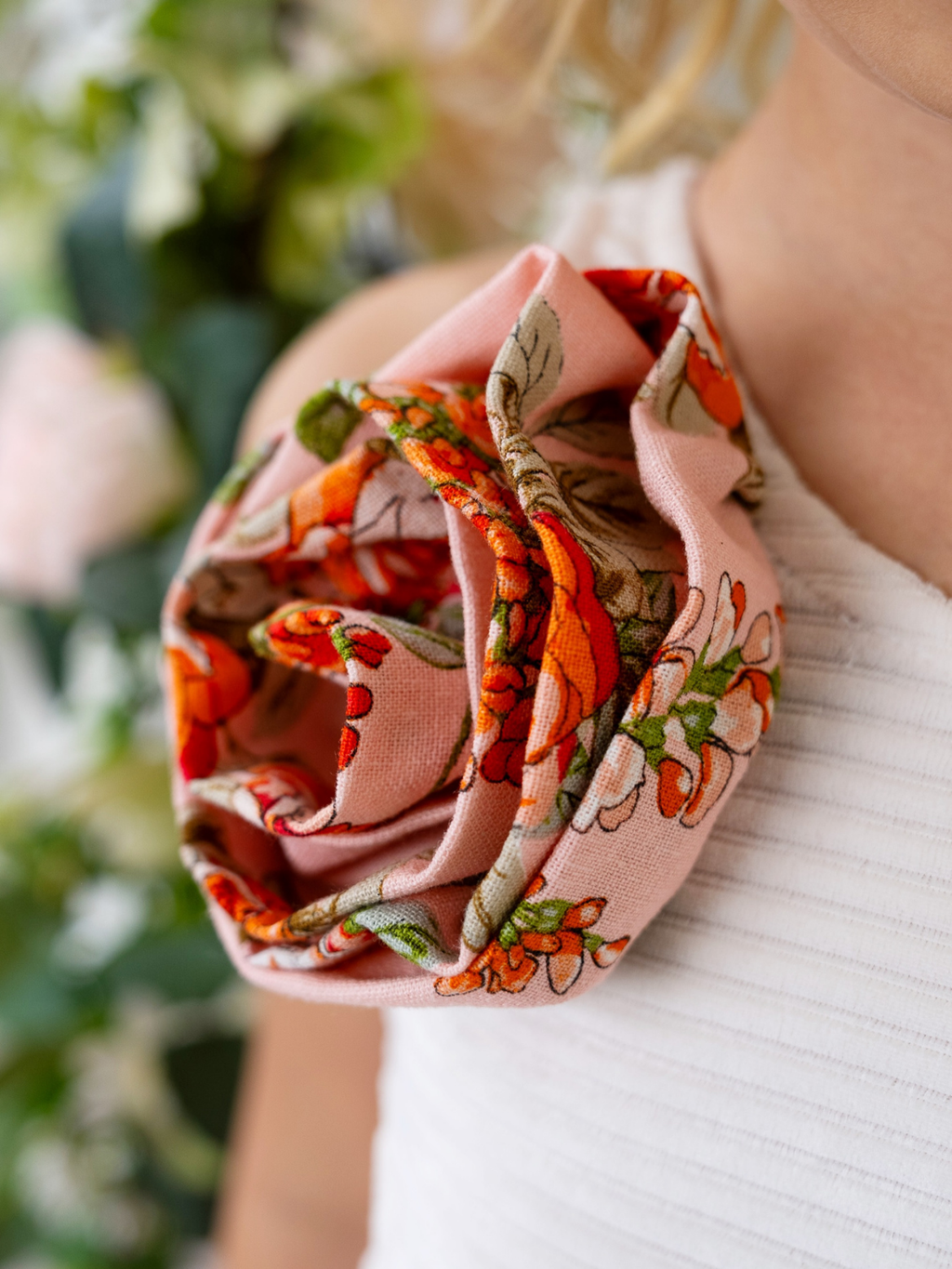 Blossom Garden One-Shoulder Top and Palazzo Pants Set