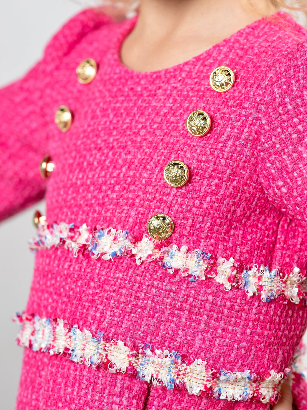 Pink Tweed Party Dress