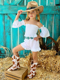 Comfy For Spring Smocked Top And Ruffle Short Set