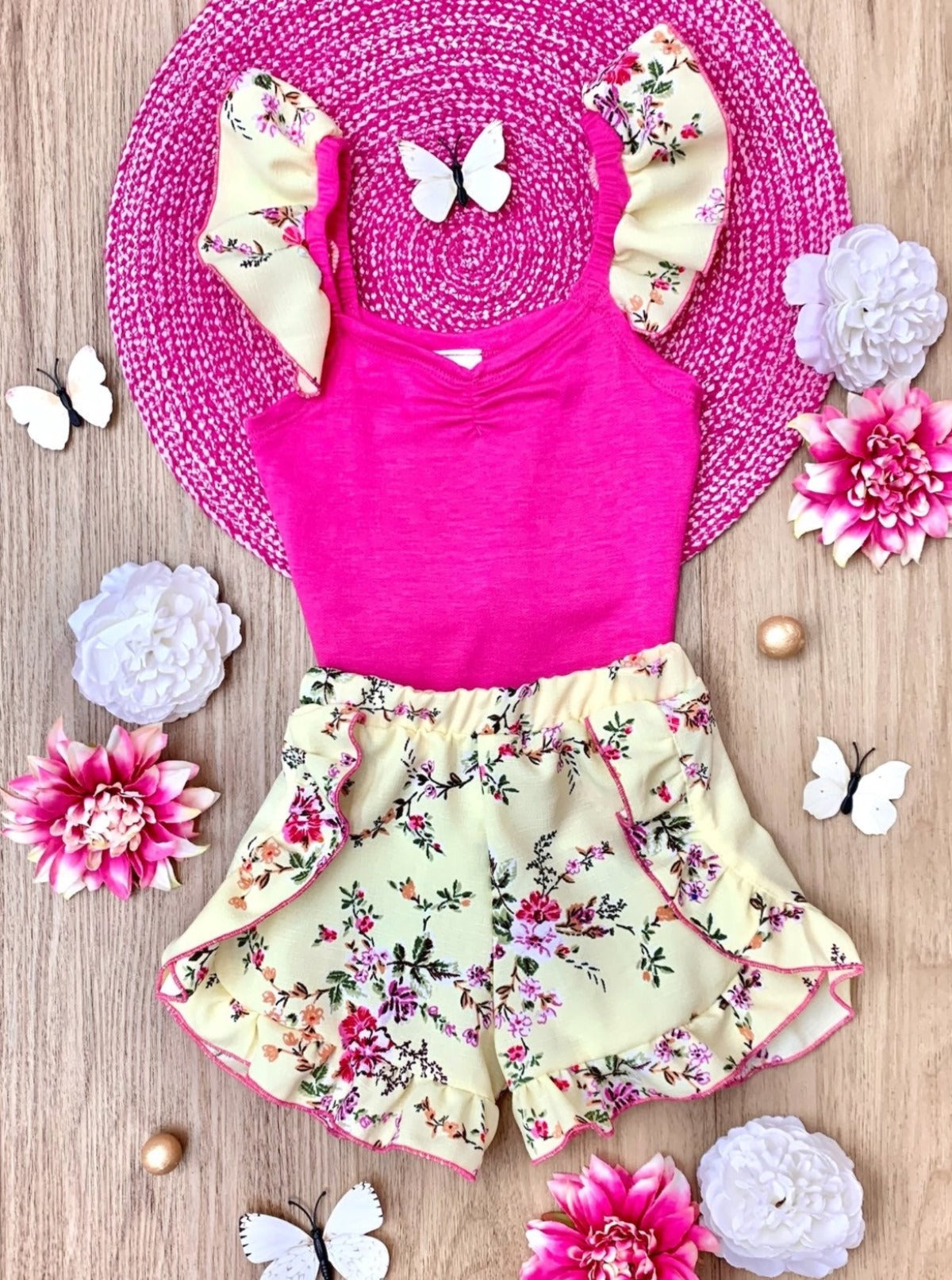 Mommy and Me Chasing Butterflies Floral Matching Set