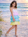 Mermaid Pastel Rainbow Sequin Dress