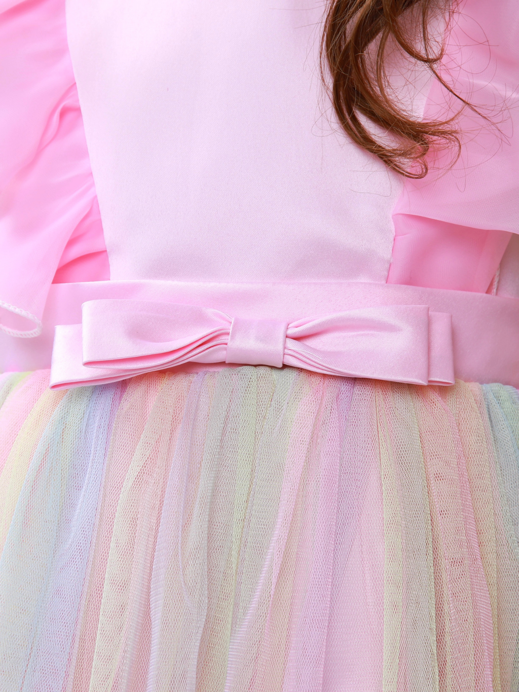 Princess Dream Rainbow Ruffle Tulle Dress