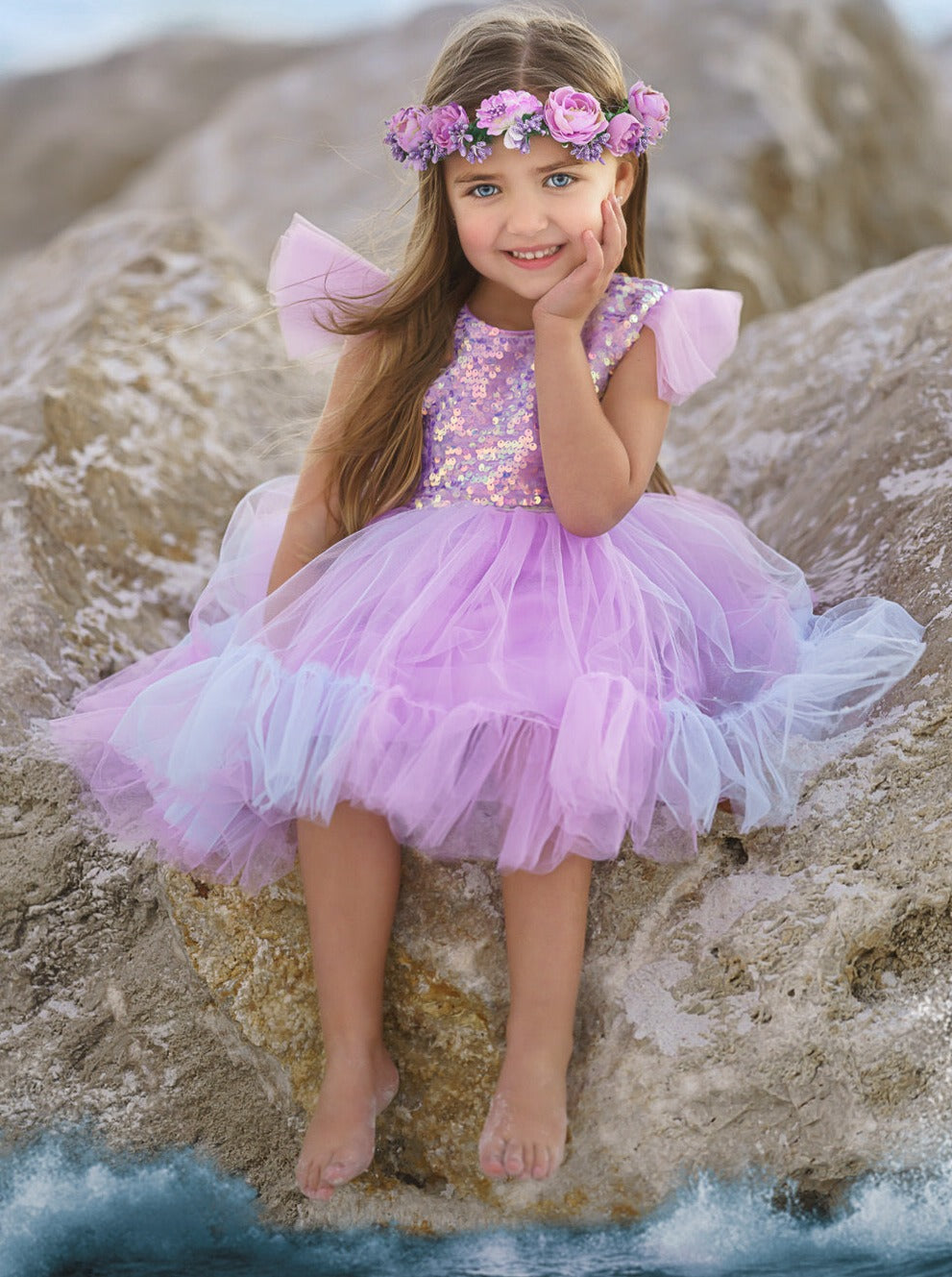Sparkly Mermaid Twirl Tutu Dress