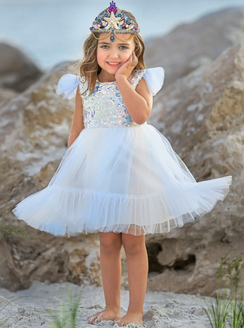 Sparkly Mermaid Twirl Tutu Dress
