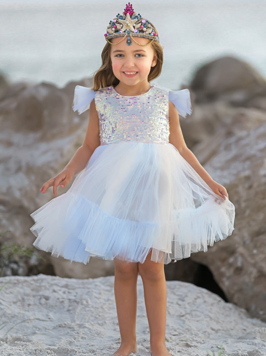 Sparkly Mermaid Twirl Tutu Dress