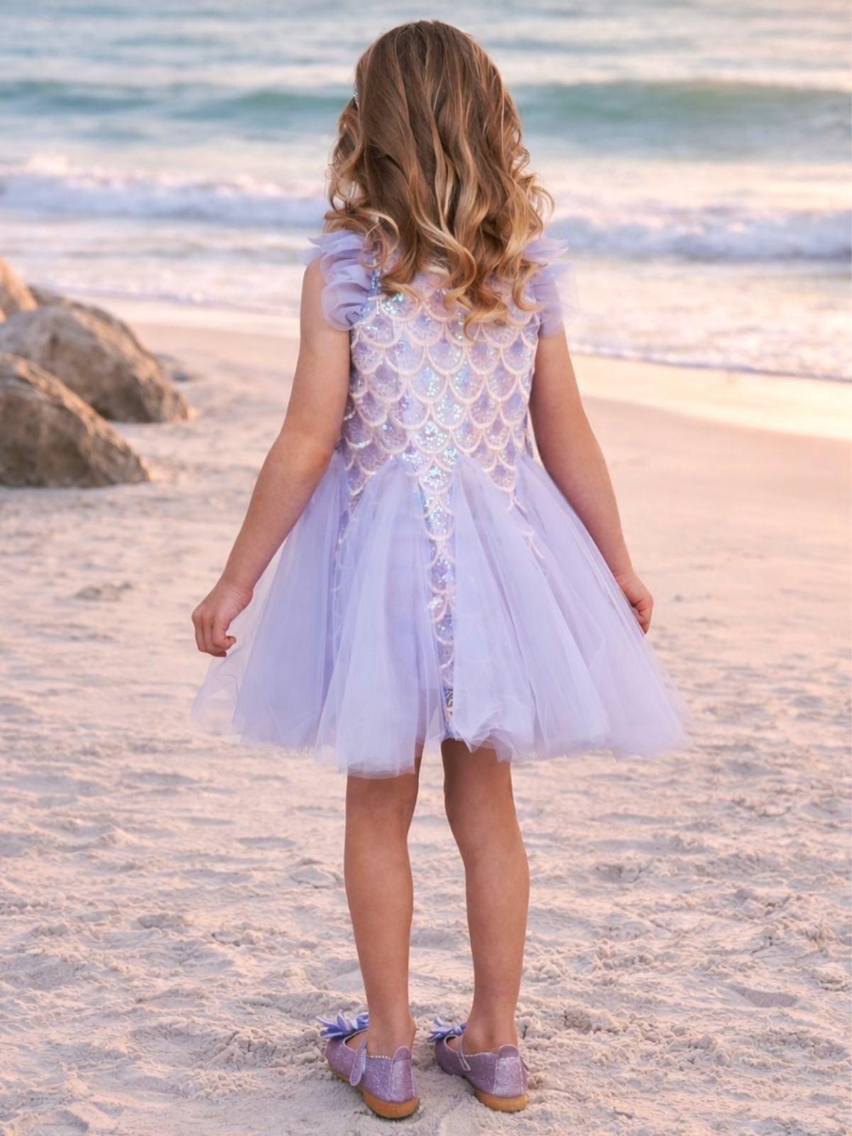 Seaside Shimmer Mermaid Tulle Dress