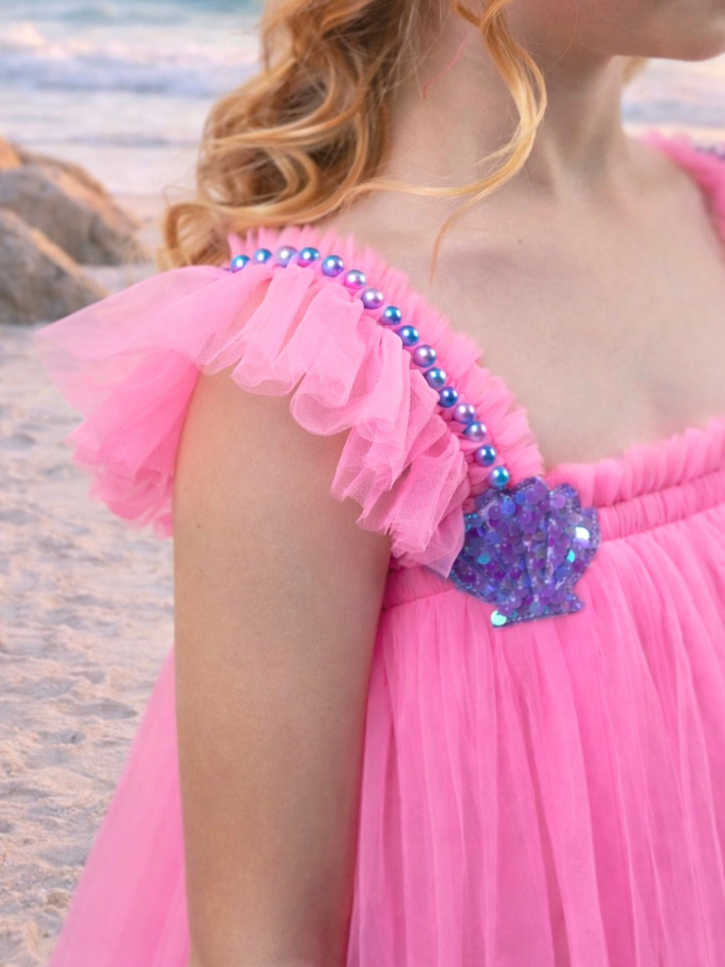 Birthday Bliss Blush Tulle Party Dress