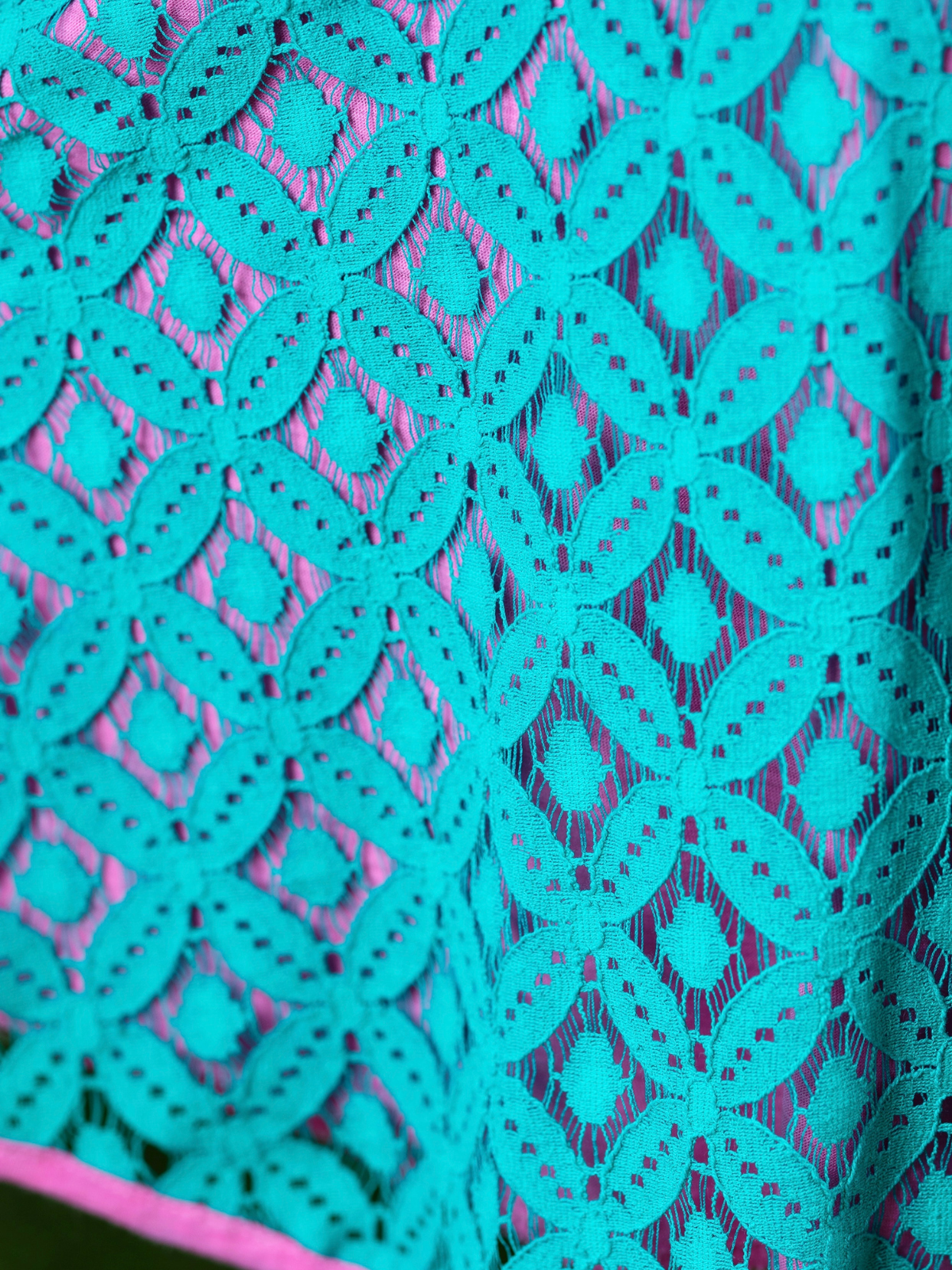 Lacey Scallop Trim Party Dress