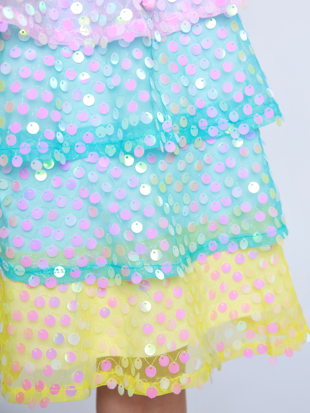 Mermaid Magic Pastel Rainbow Sequin Birthday Dress