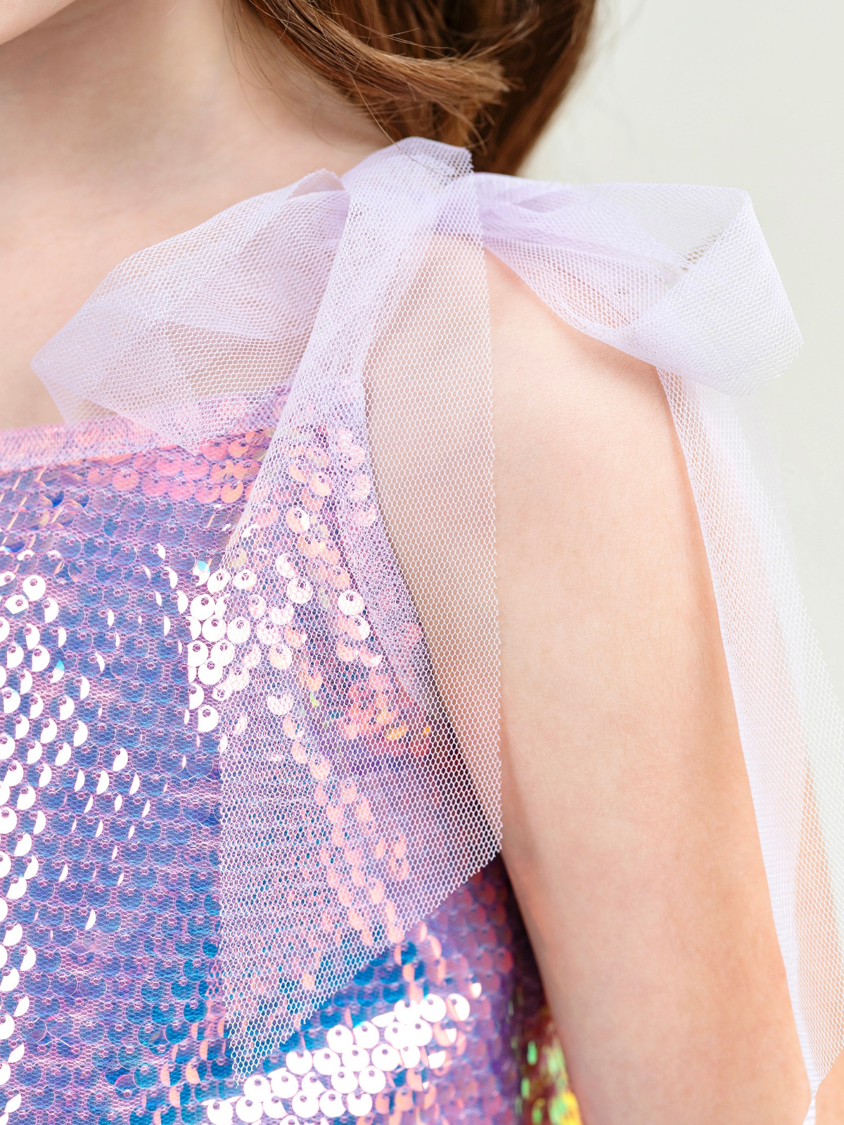 Iridescent Shine Sequin Top and Matching Skirt Set