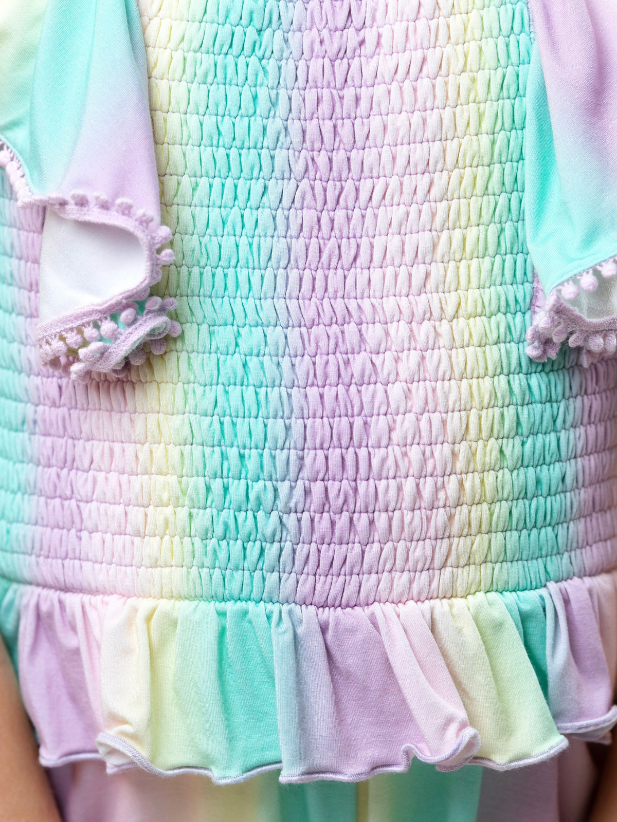 Mermaid Breeze Pastel Cotton Romper