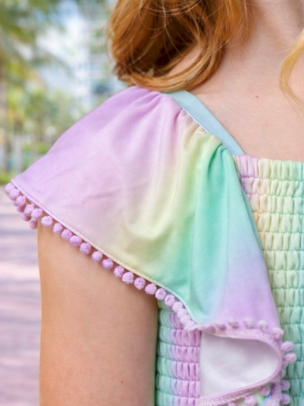 Mermaid Breeze Pastel Cotton Romper