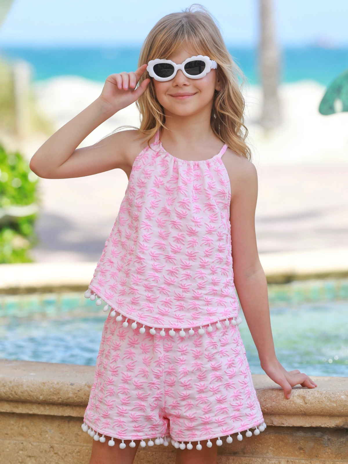 Sunny Daze Pom-Pom Tank and Short Set