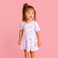Thea Ruffled Twirl Bodysuit Dress