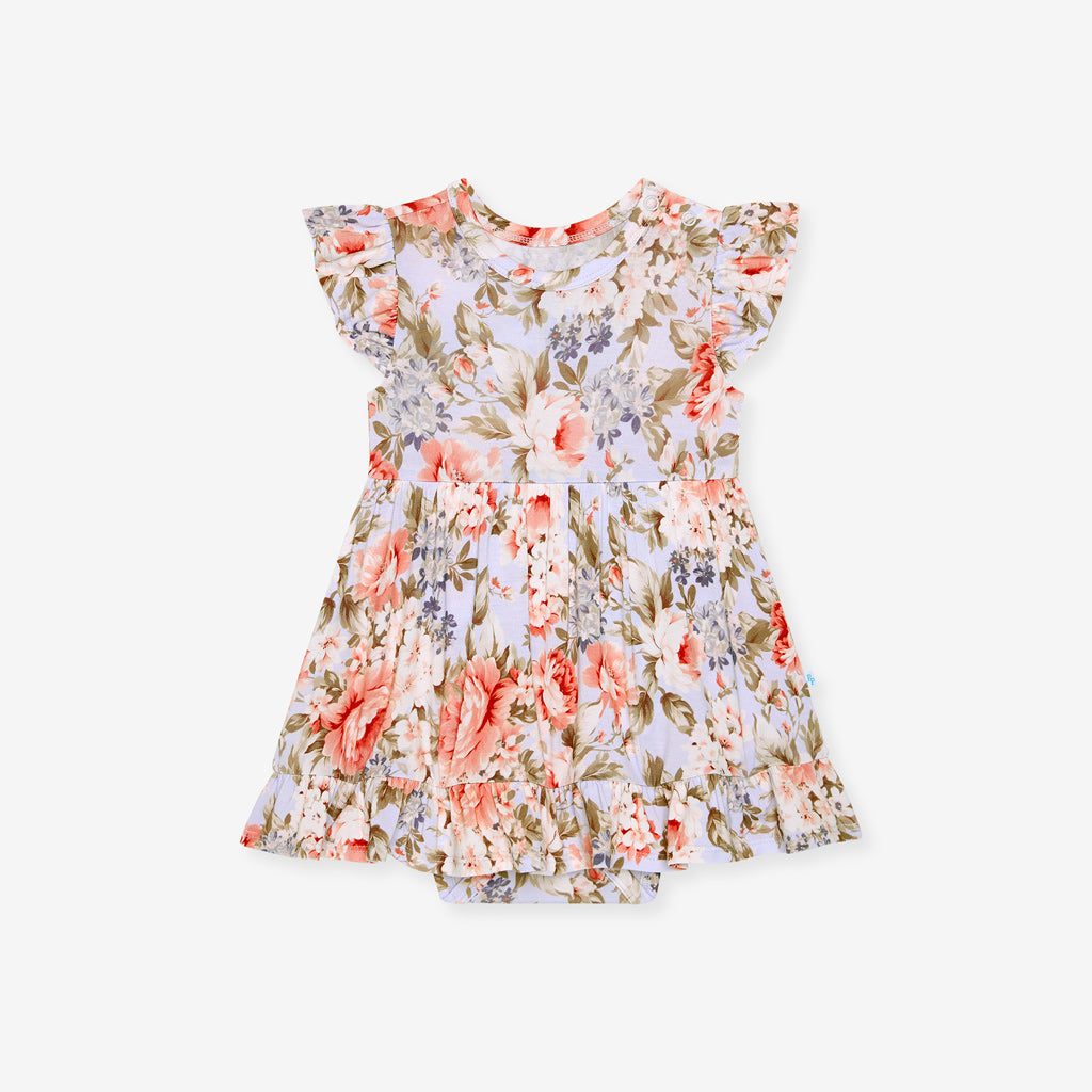 Aviva Ruffled Twirl Bodysuit Dress