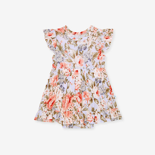 Aviva Ruffled Twirl Bodysuit Dress