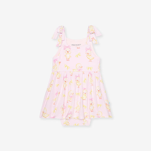 Edwina Bow Babydoll Bodysuit Dress