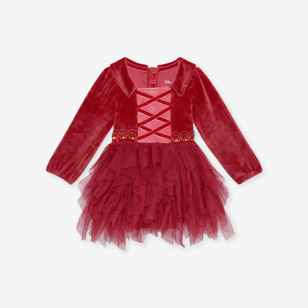 Disney Hocus Pocus Mary Velour Tulle Bodysuit Dress
