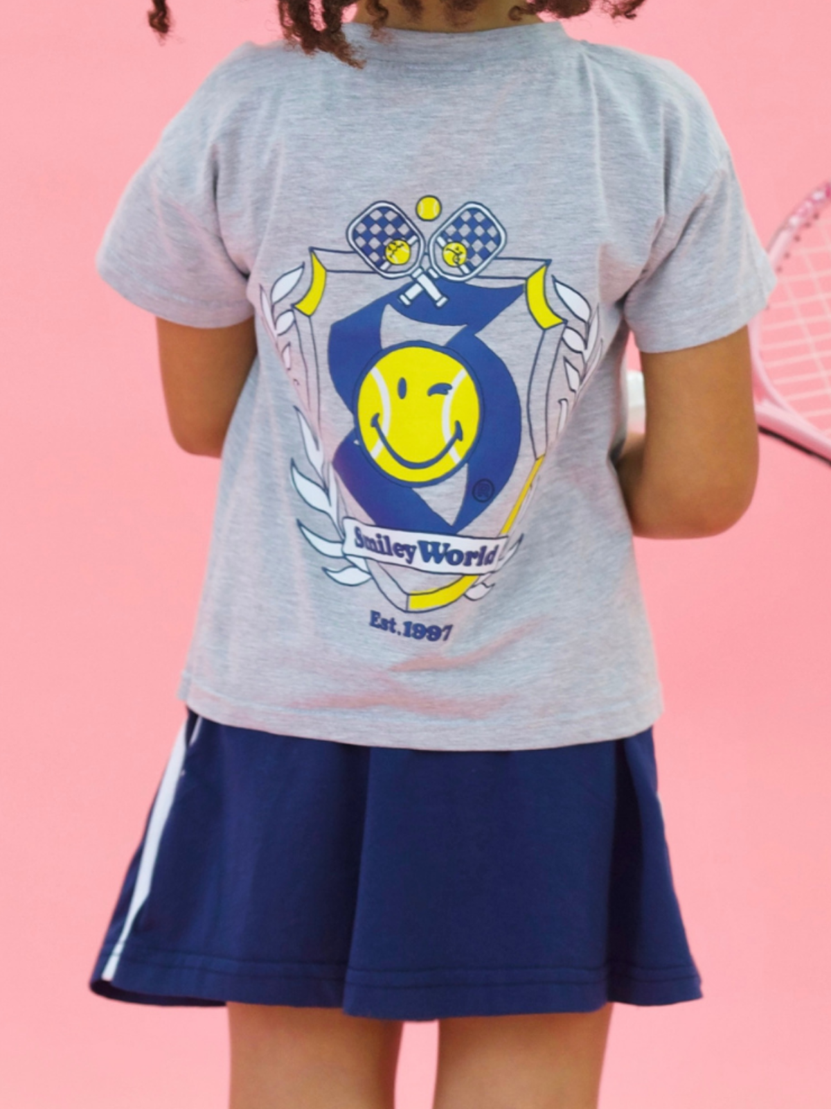 SmileyWorld Play Your Way Tie-Top Athletic Skirt Set